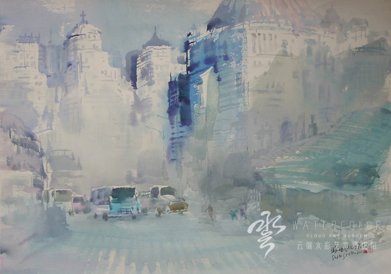 刘牧虹 《都市印象》76*55cm